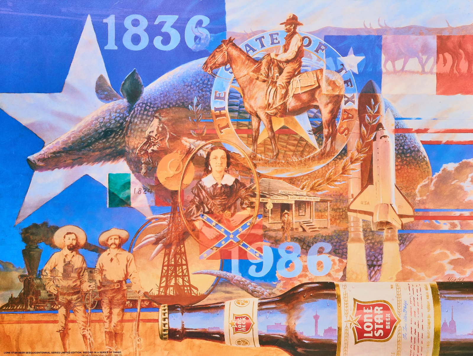 Lone Star Beer Sesquicentennial Poster (1 of 3)