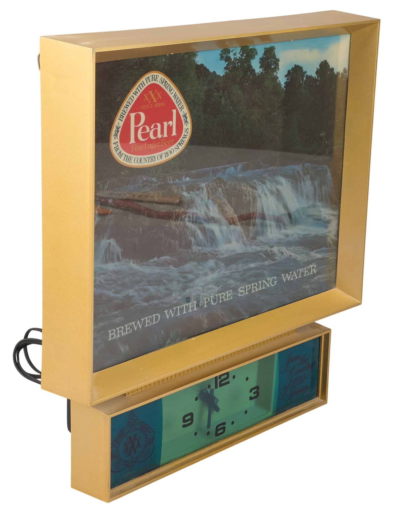 Pearl Beer Lighted Clock - 3