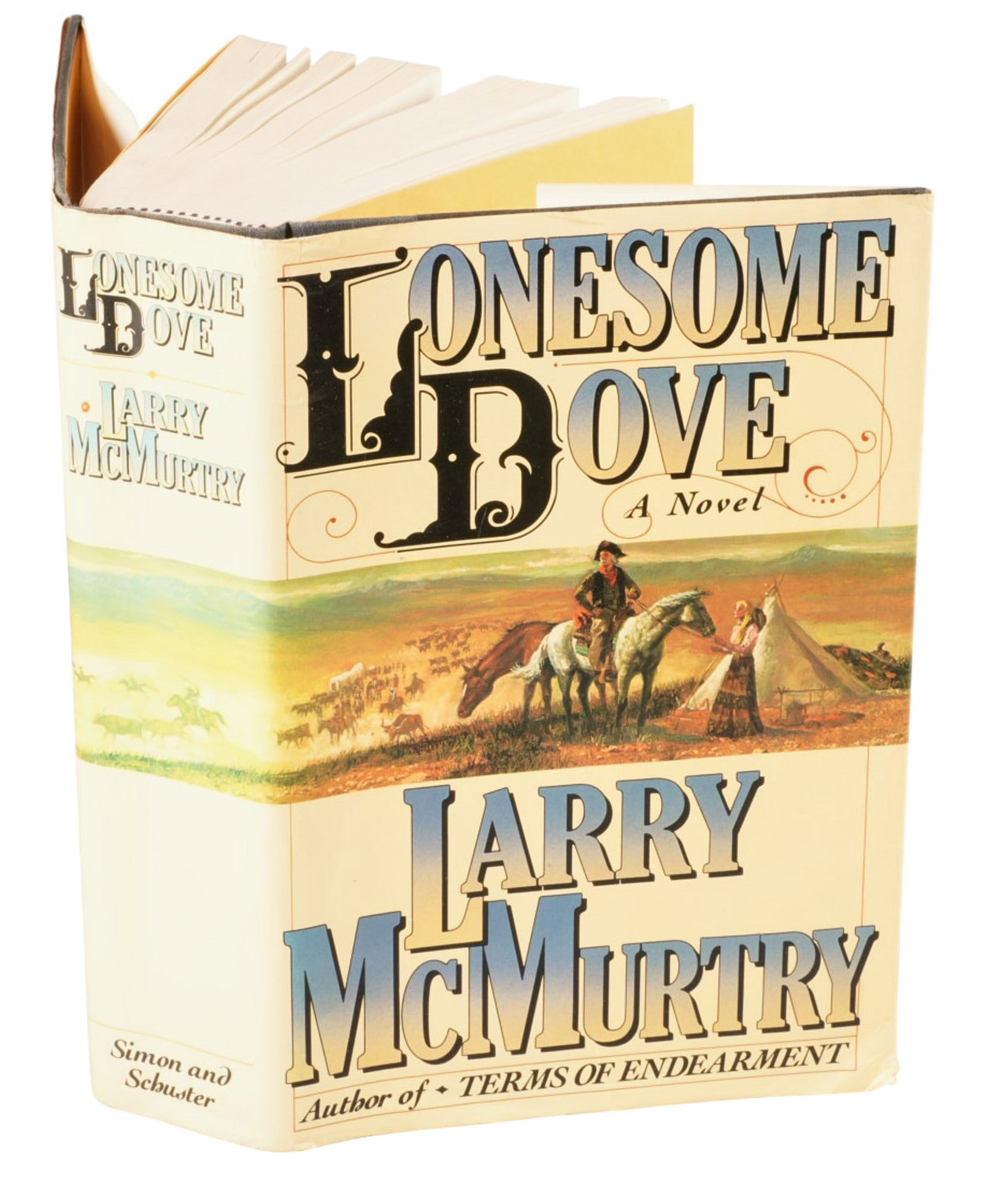 Signed 1st Ed. "Lonesome Dove", Larry McMurtry (1 of 4)