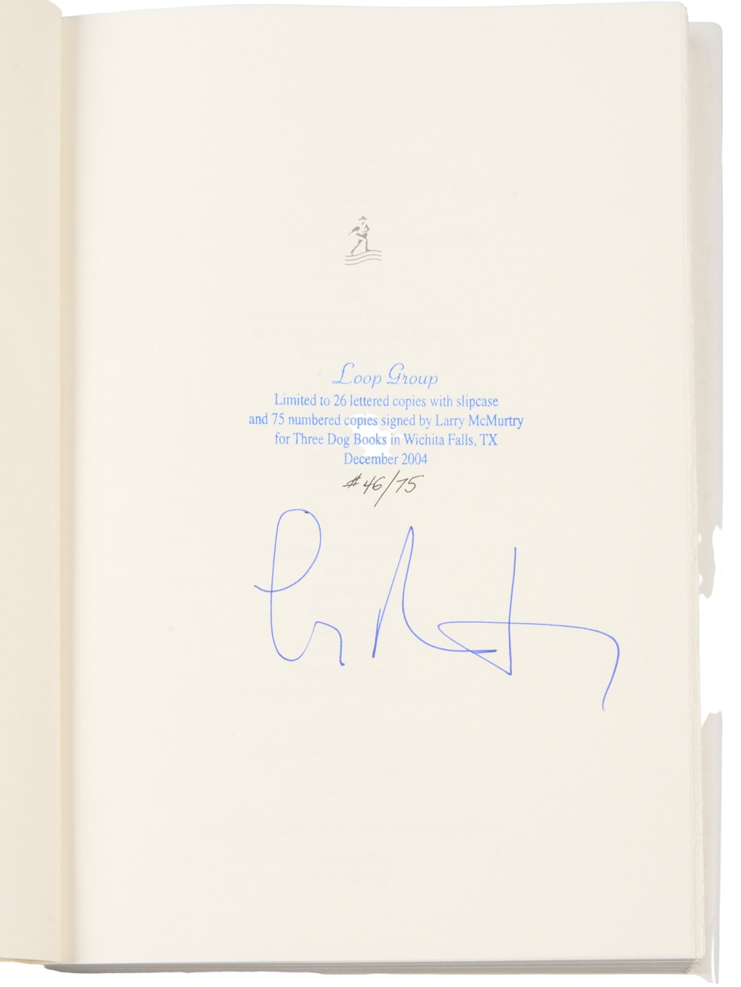 Signed 1st Ed. "Loop Group", Larry McMurtry - 3
