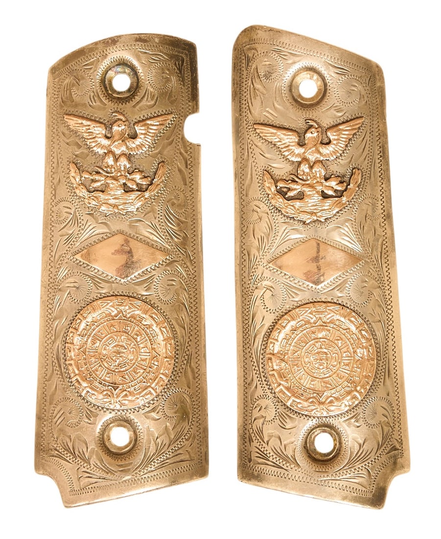 Pair of Mexican Sterling Silver 1911 Grips (1 of 2)