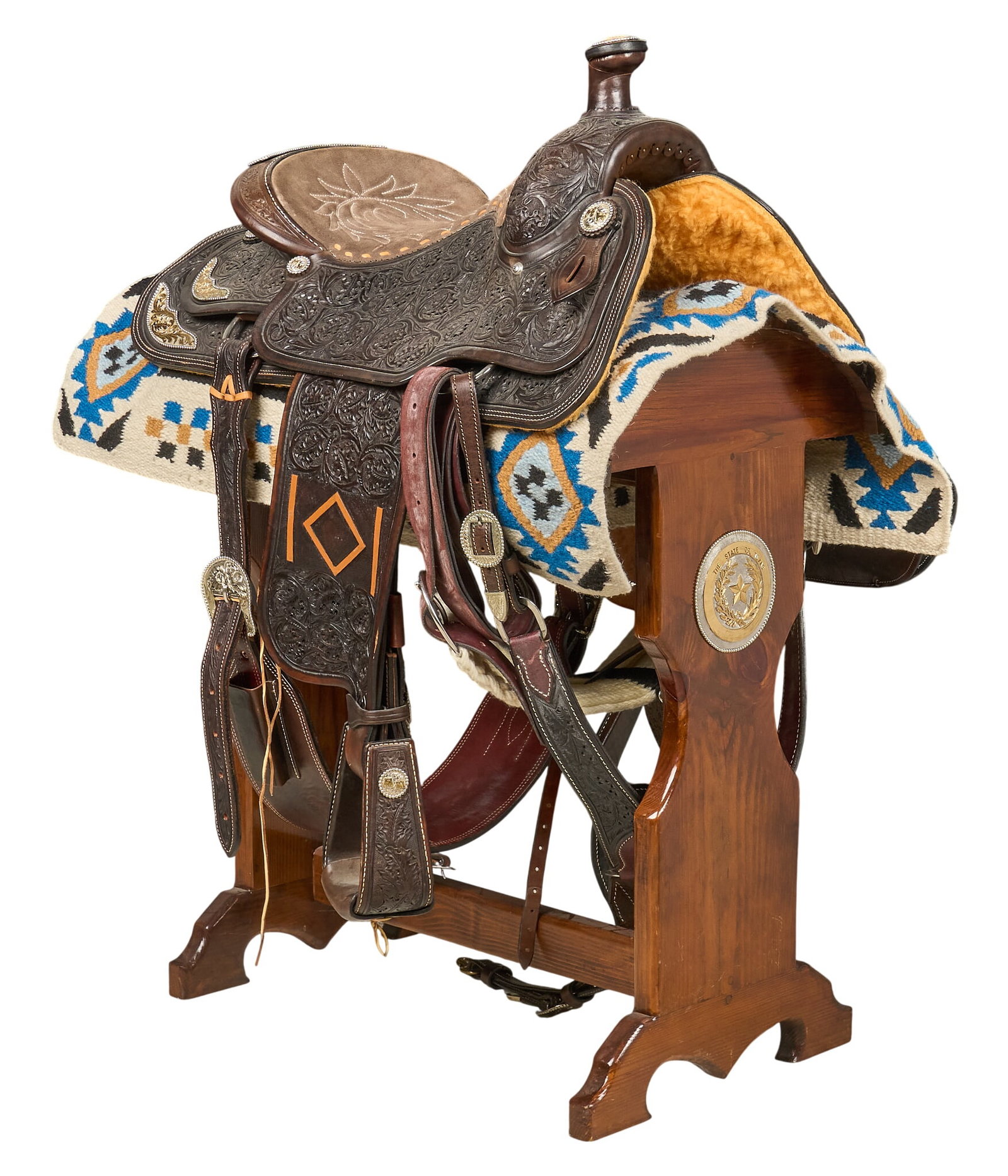 Custom Texas Parks and Wildlife Saddle (1 of 9)