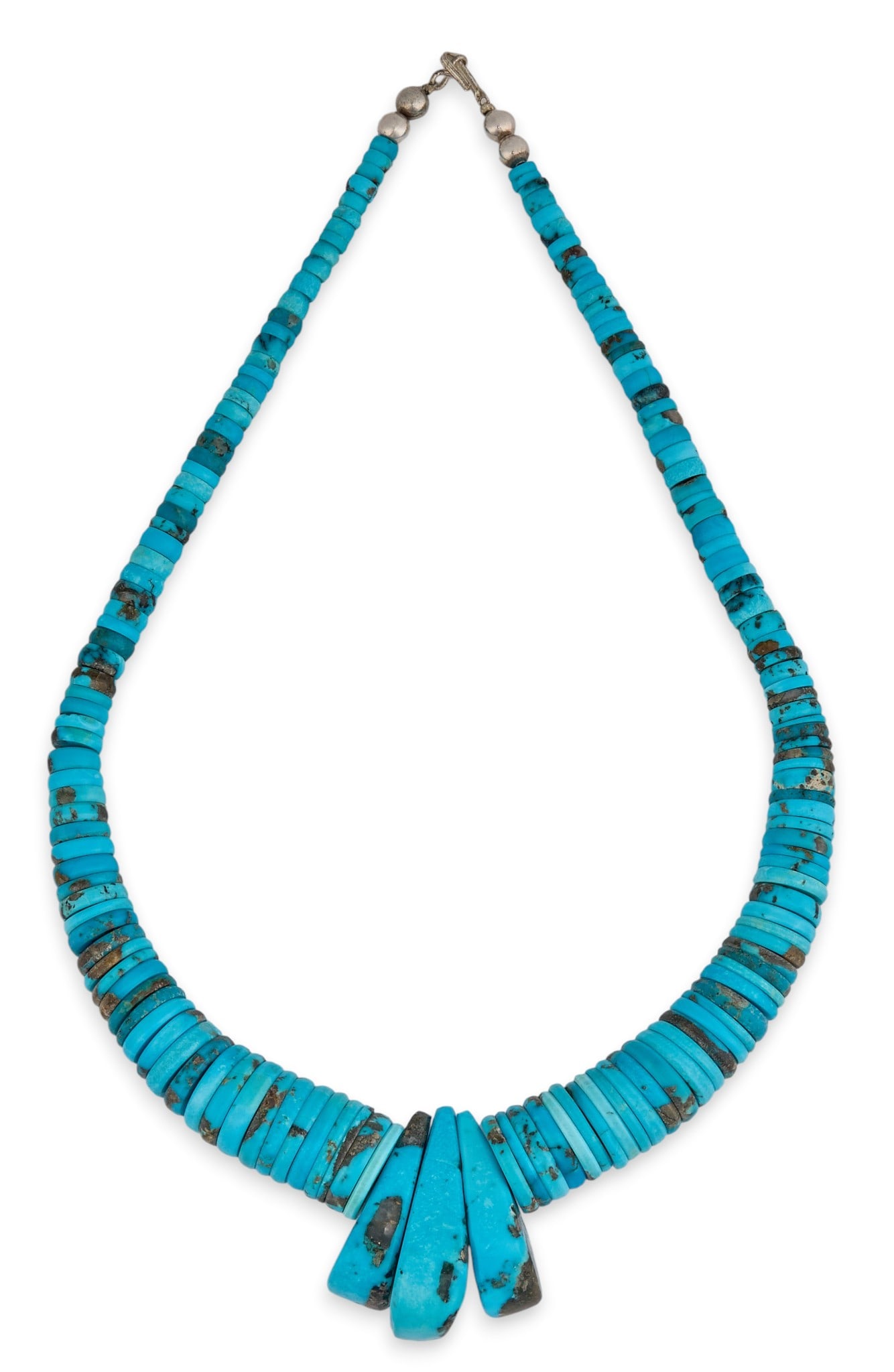 Santo Domingo Bisbee Turquoise Tab Necklace (1 of 4)