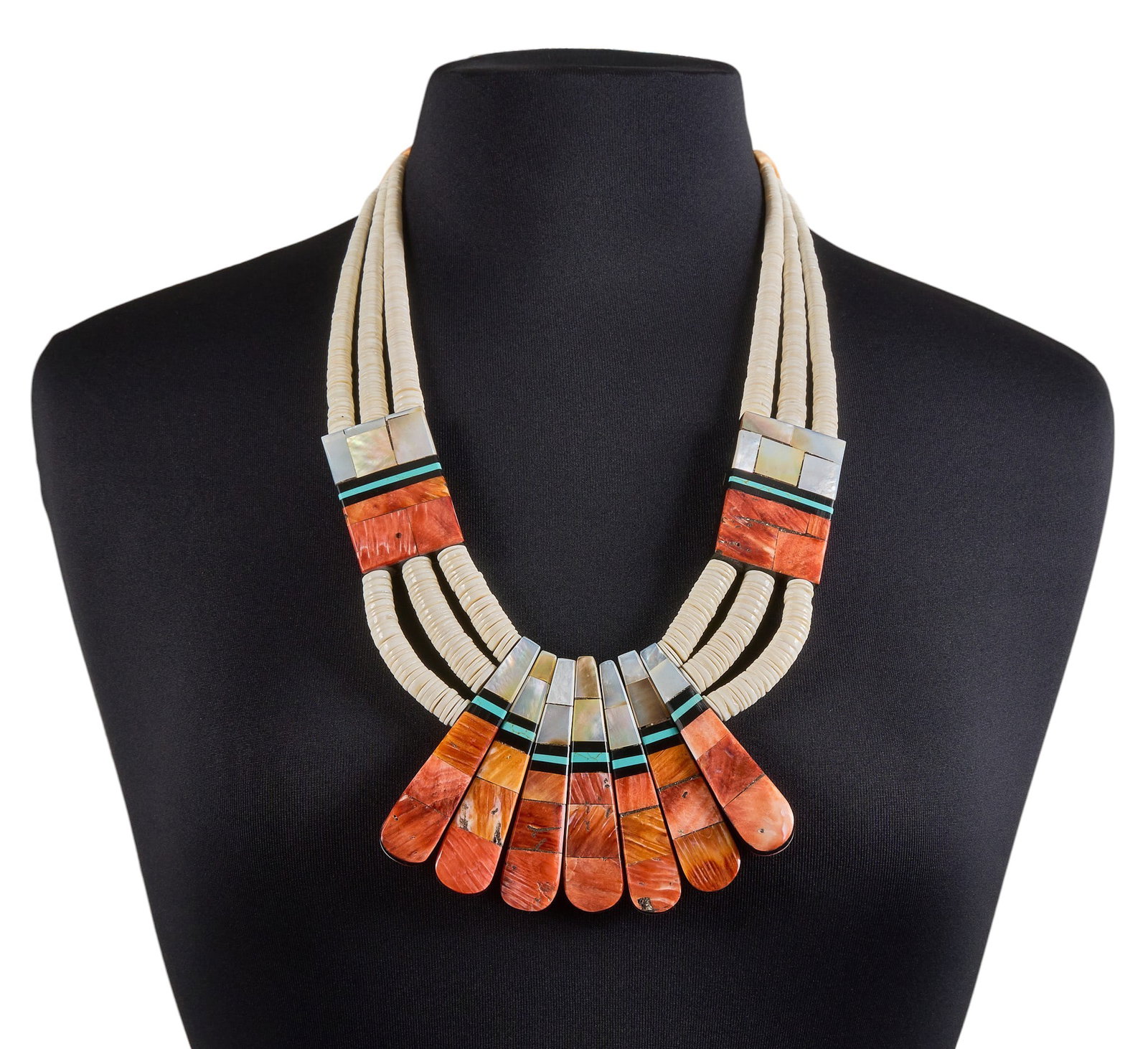 Delbert & Torivio Crespin, Kewa Reversible Multi-Stone Beaded Necklace (1 of 5)