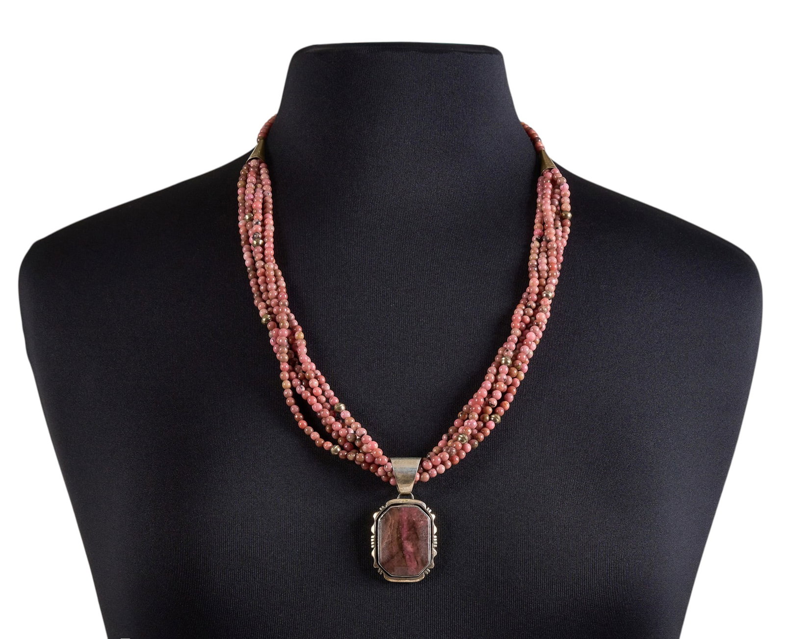 Navajo Beaded Pendant Necklace (1 of 4)