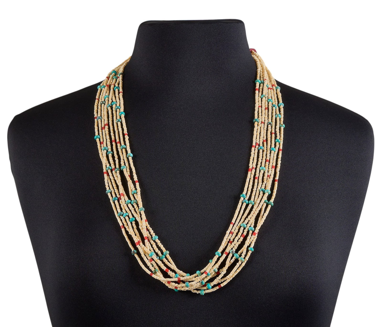 Santo Domingo Multi-Strand Beaded Necklace (1 of 3)