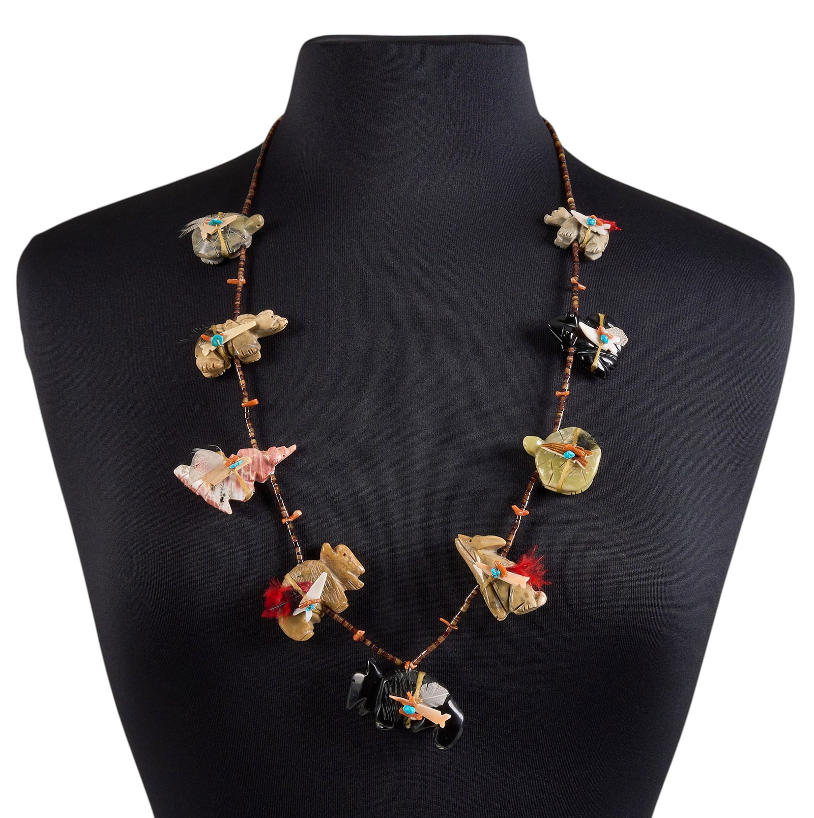 Zuni Beaded Fetish Necklace (1 of 3)