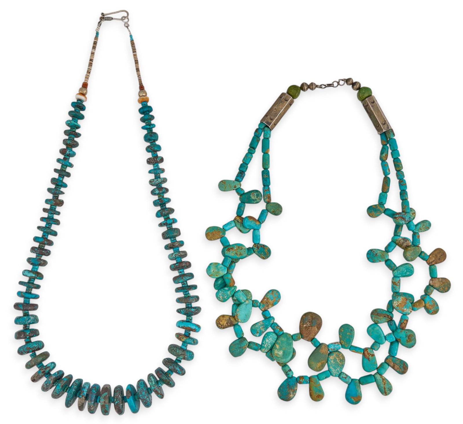 (2) Beaded Turquoise Necklaces (1 of 3)