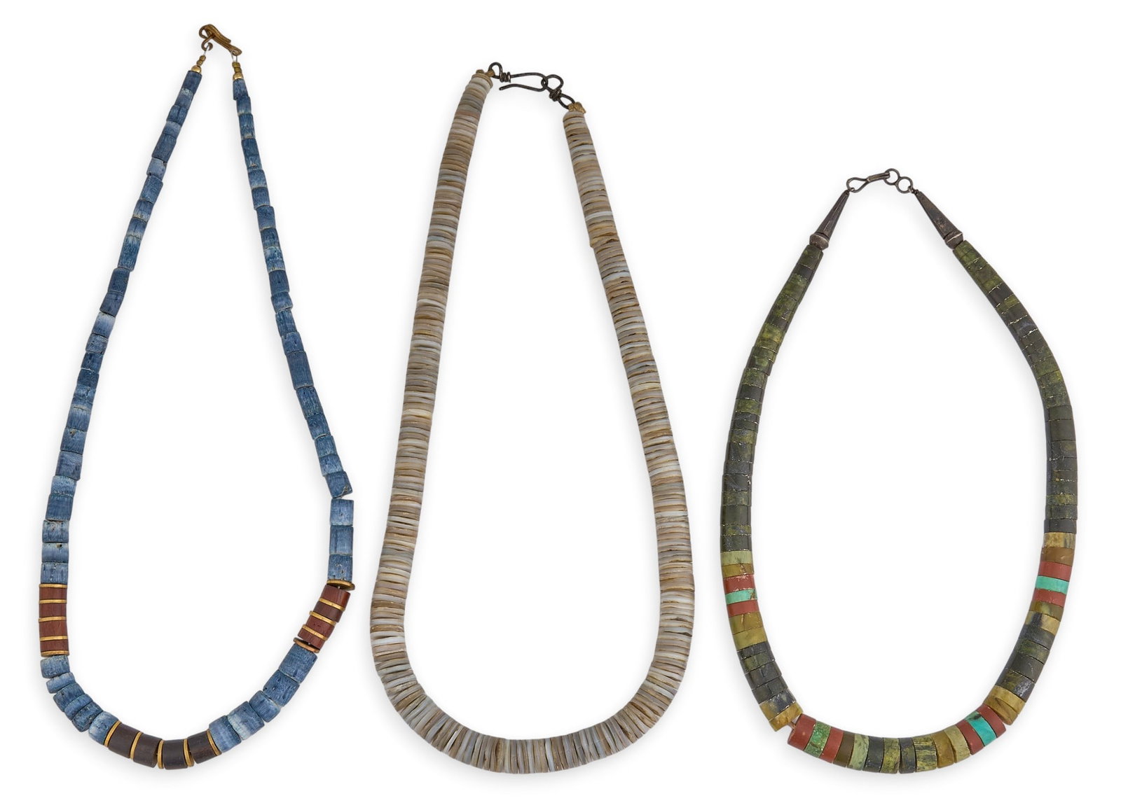 (3) Santo Domingo Beaded Necklaces (1 of 4)