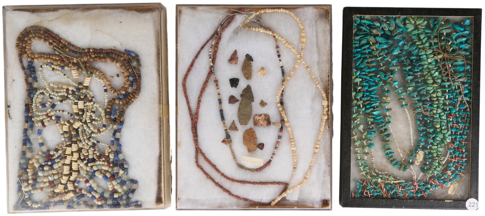 (3) Boxes of Native American Necklaces (1 of 5)