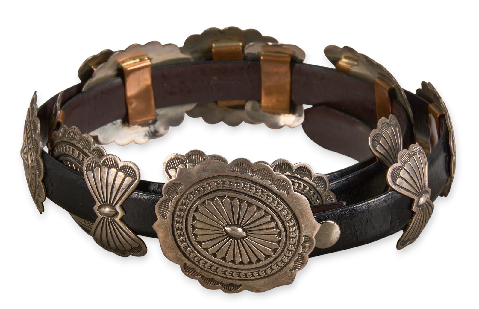 Navajo Sterling Silver Concho Belt (1 of 6)