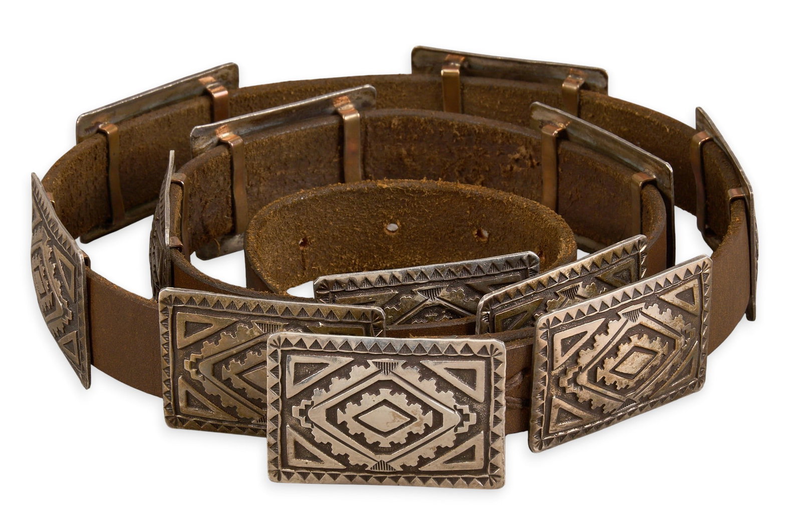 Navajo Sterling Silver Concho Belt (1 of 5)
