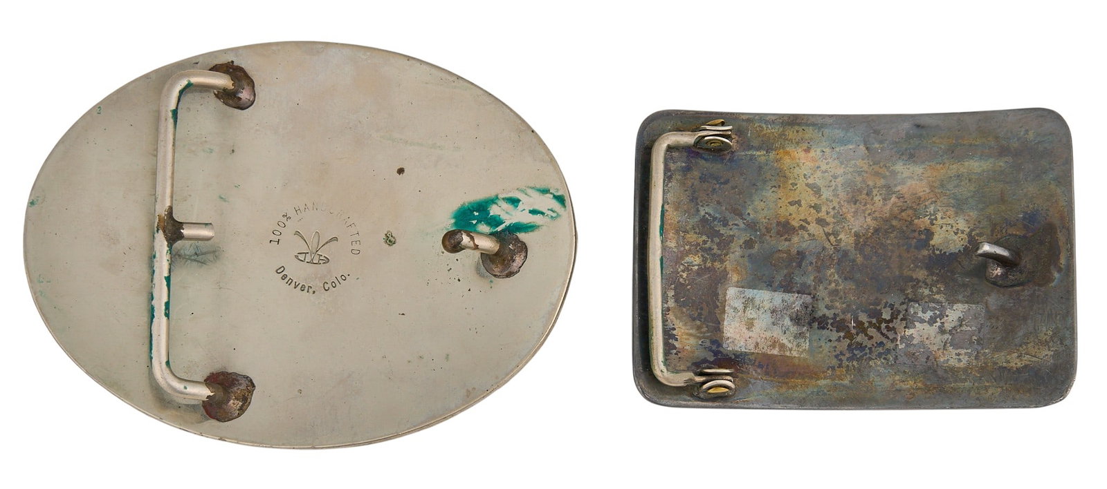 (2) Multi-Stone Inlay Buckles - 2