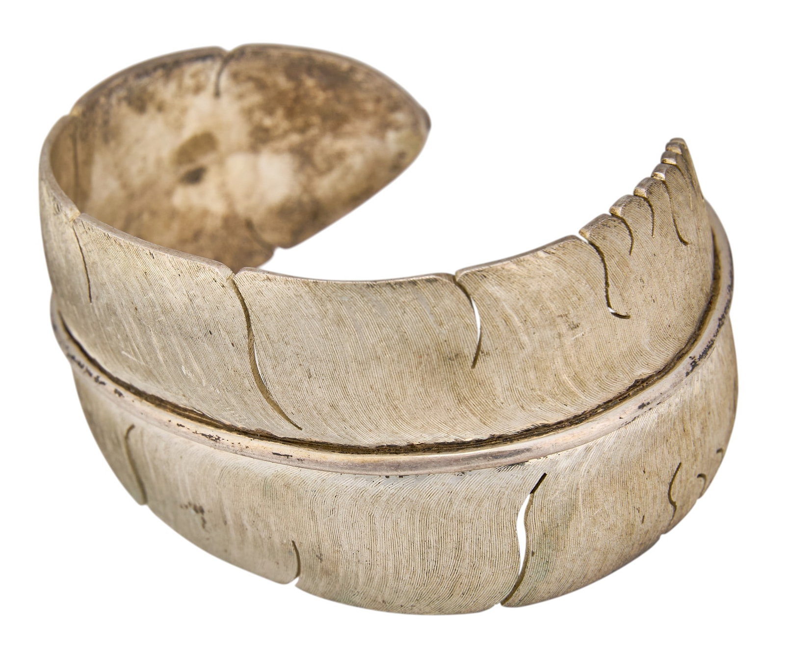 Sterling Silver Feather Cuff - 3