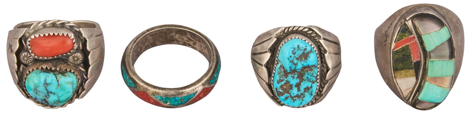 (4) Southwestern Men's Rings (1 of 8)