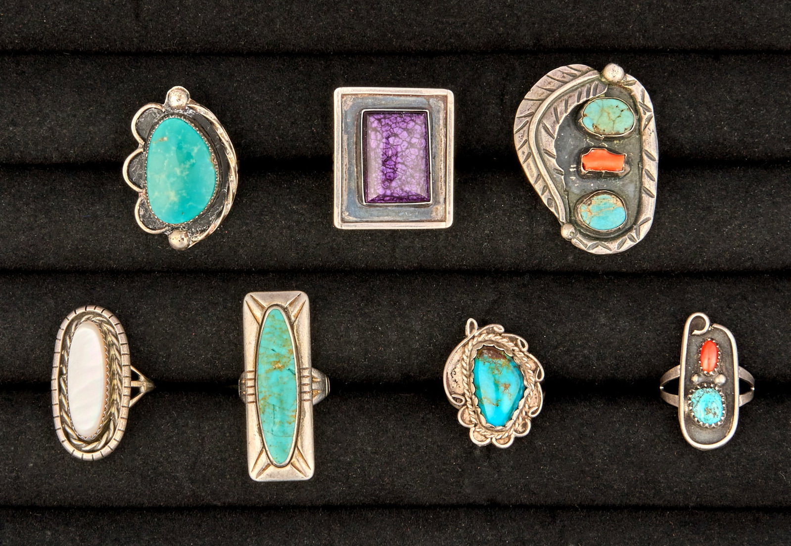 (7) Southwestern Sterling & Multi-Stone Rings (1 of 6)
