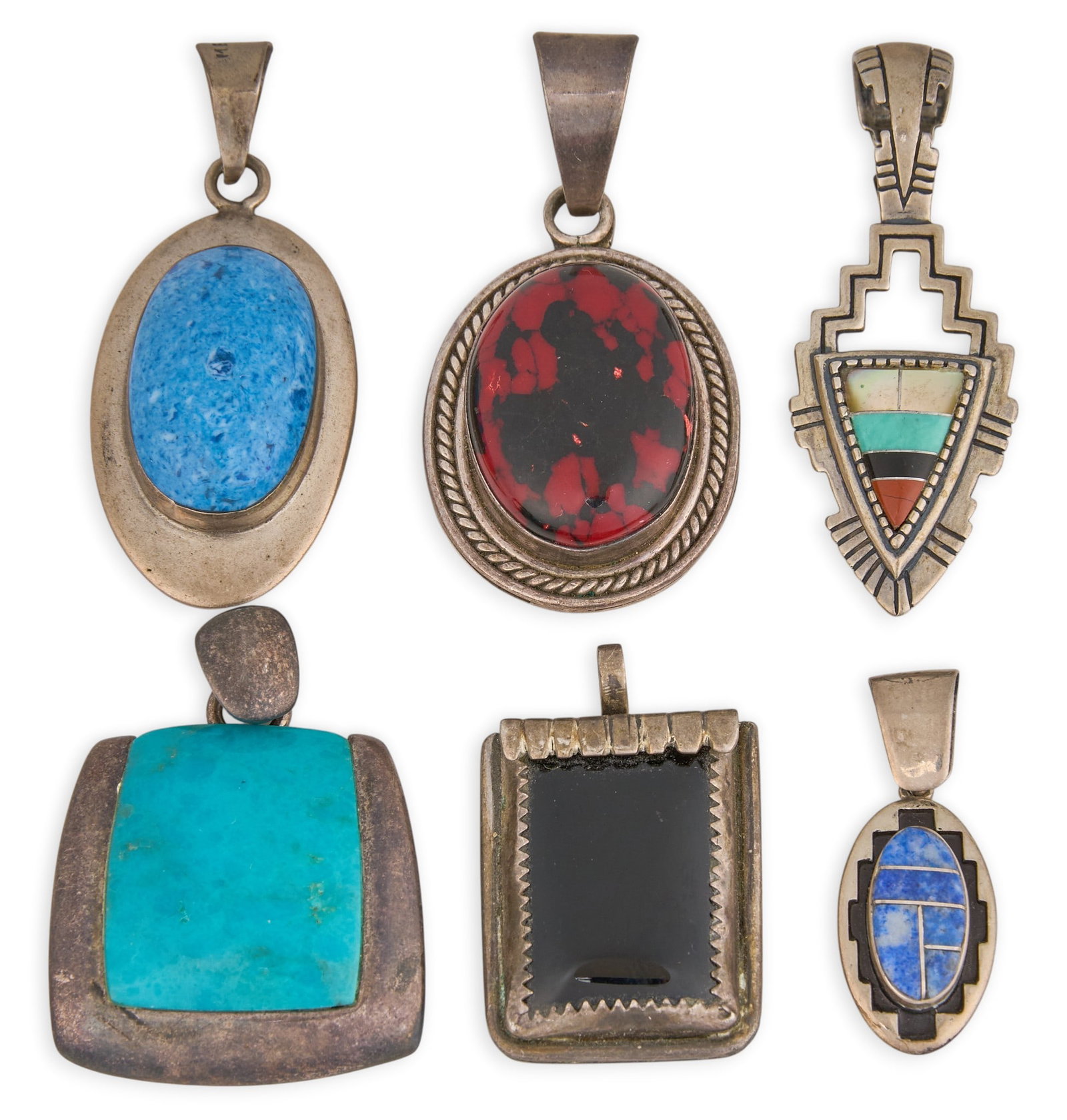 (6) Sterling & Multi-Stone Pendants (1 of 5)