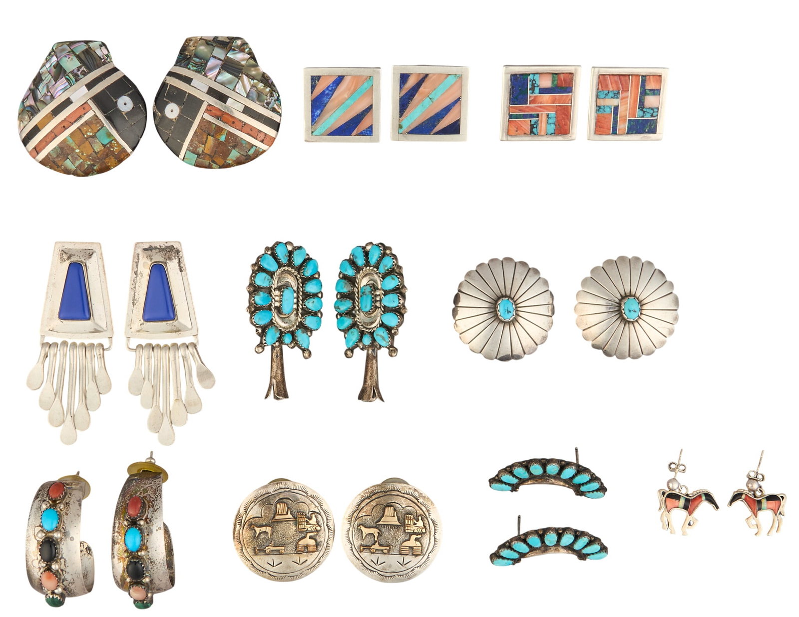 (10) Pairs of Native American/Mexican Earrings (1 of 13)