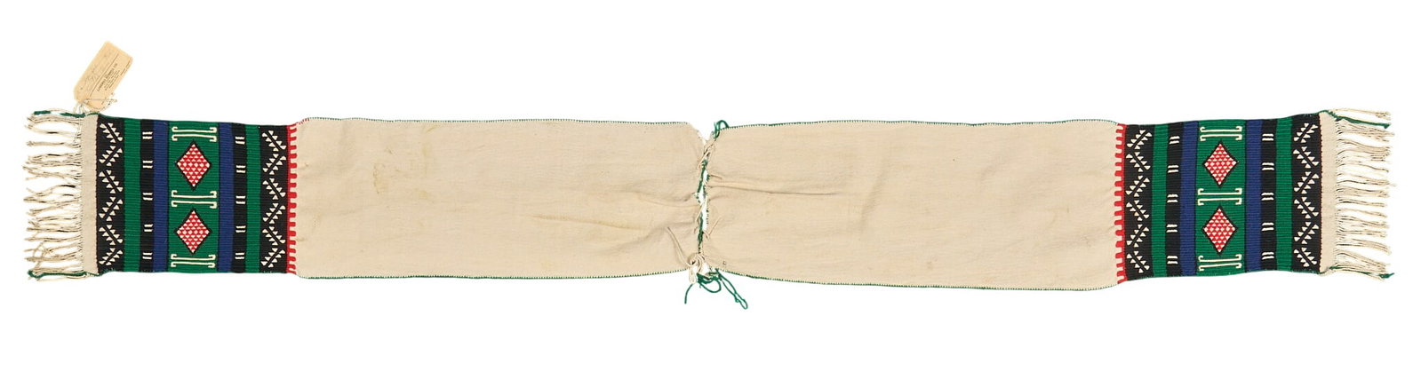 Hopi Dance Sash: Hopi dance sash, possible by Raynard Lalo 8 ft. x 10.5 in. Provenance: Property from a home in San Antonio, Texas 