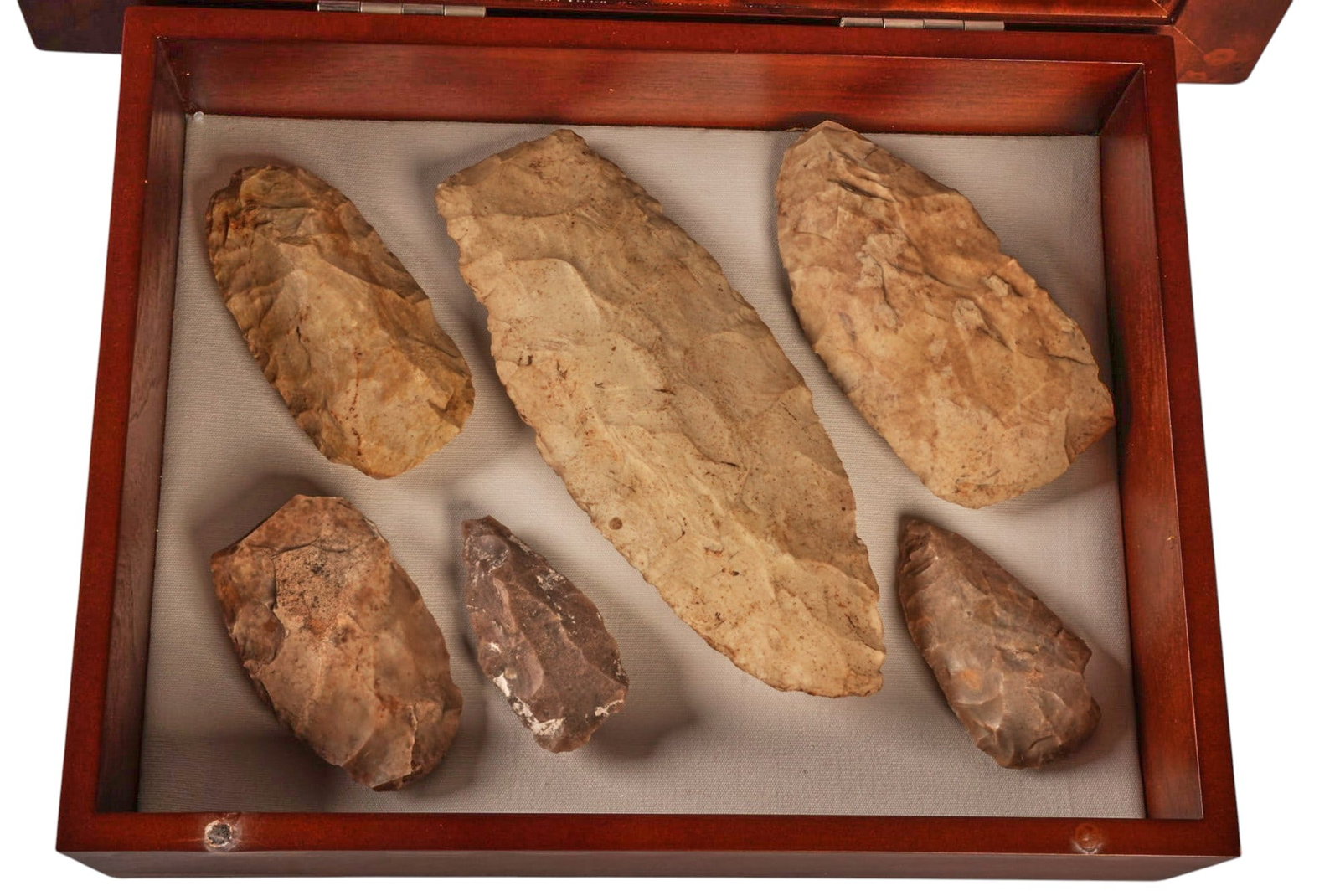 Framed Native American Tool Points - 3