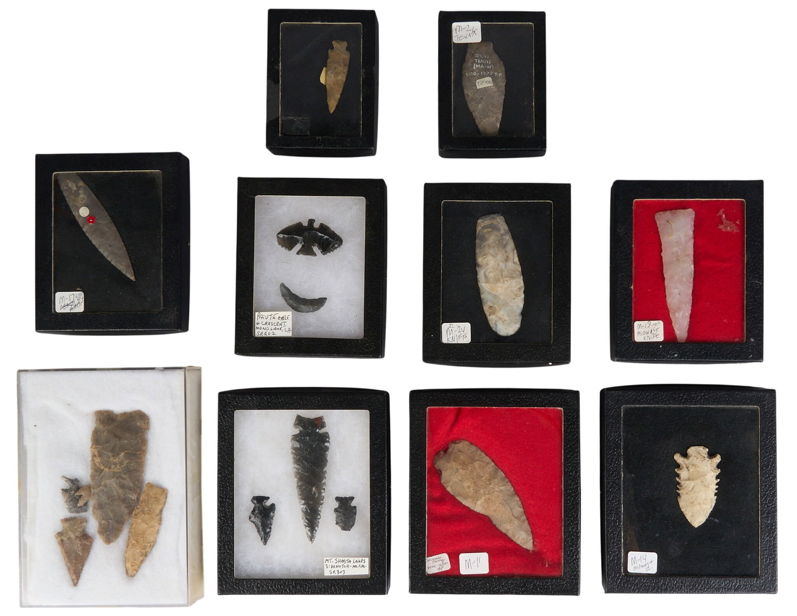 (10) Small Trays of Arrowheads (1 of 8)