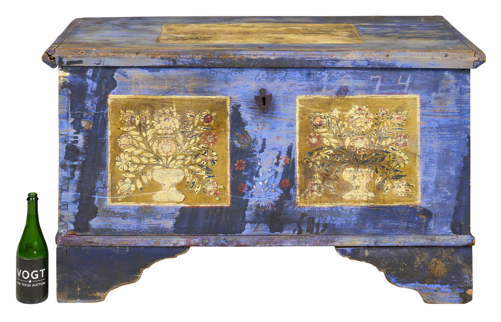 Folk Art Dowry Chest - 3