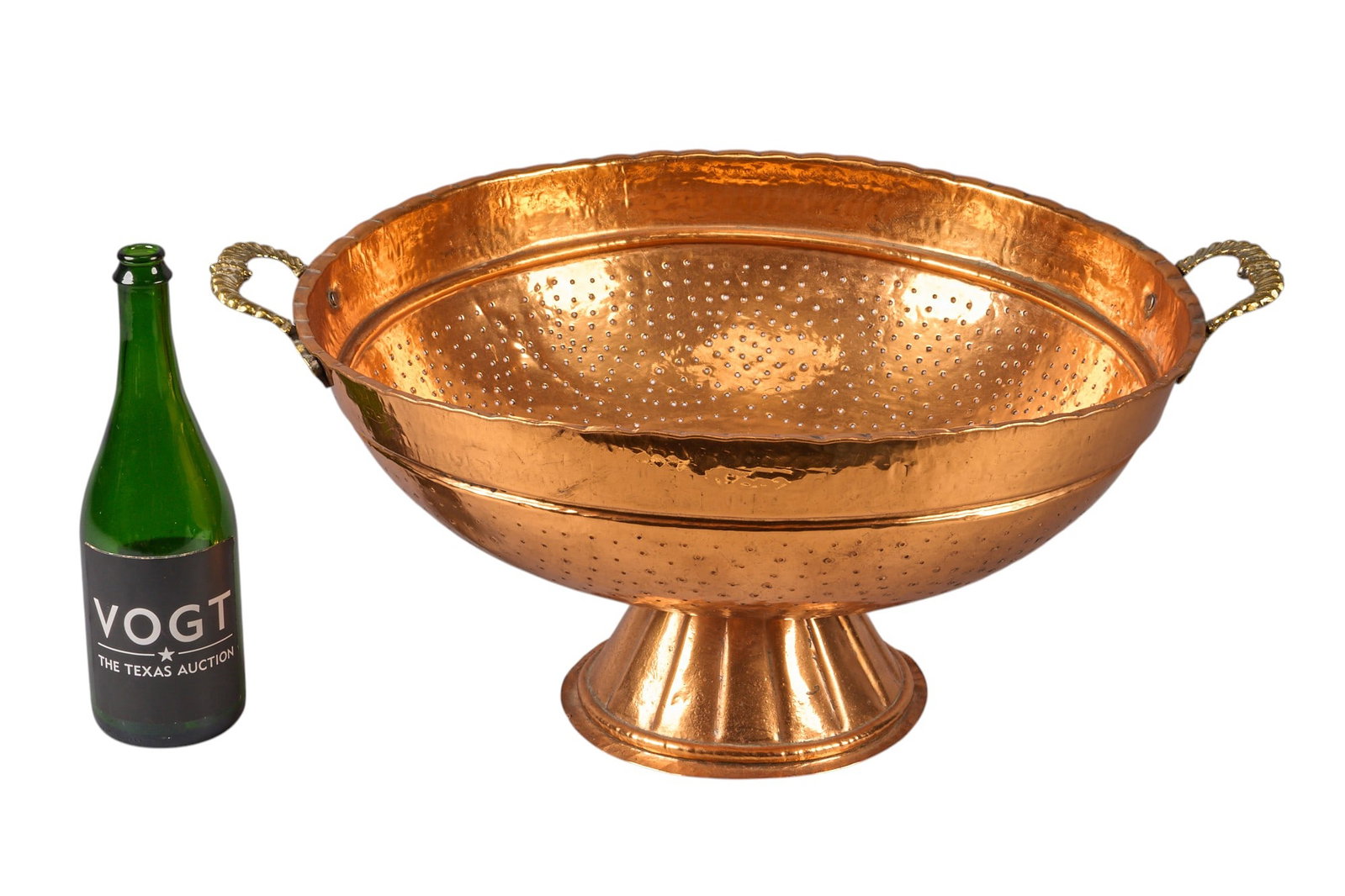 Large Copper Colander - 2