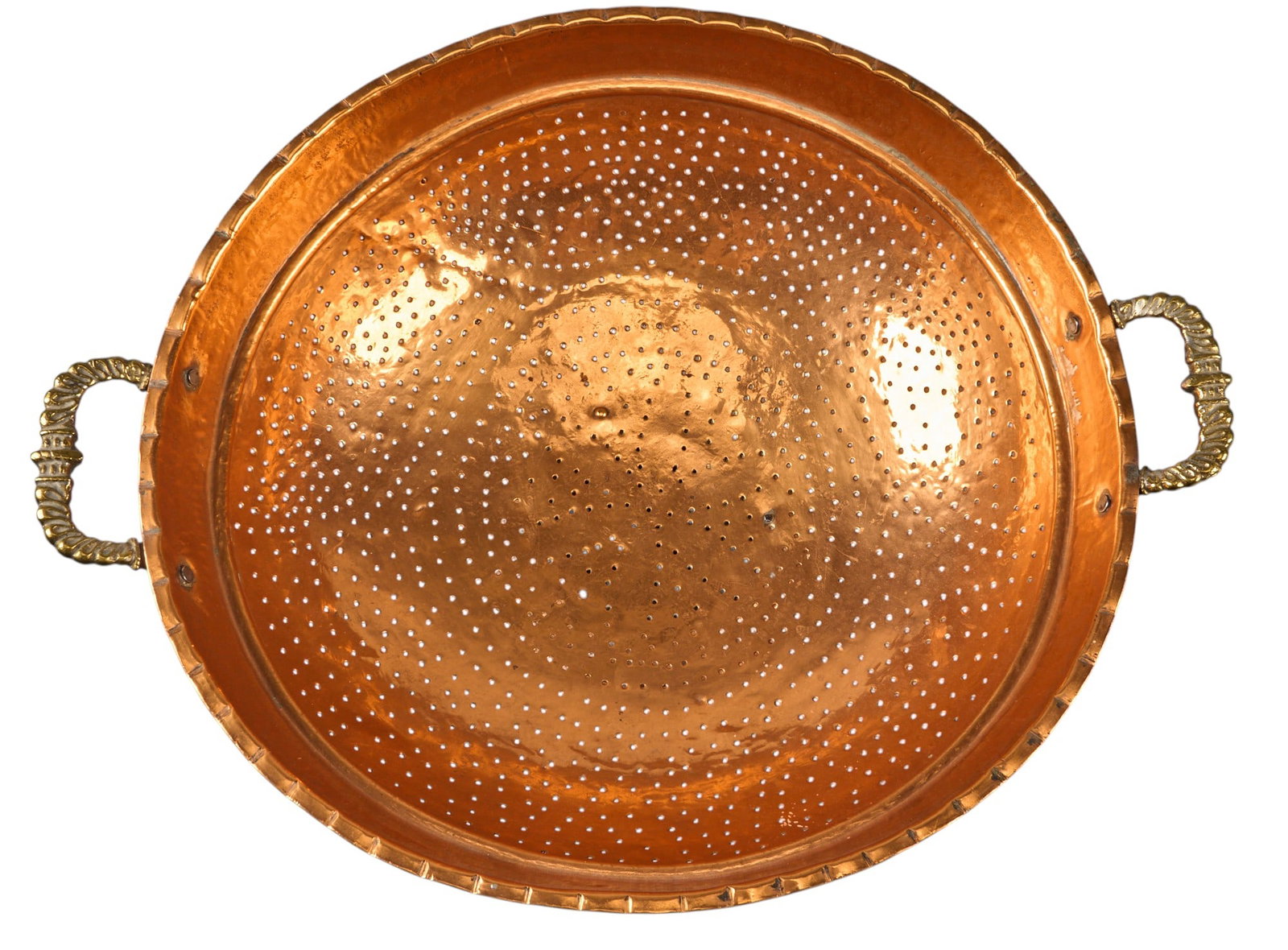 Large Copper Colander - 3