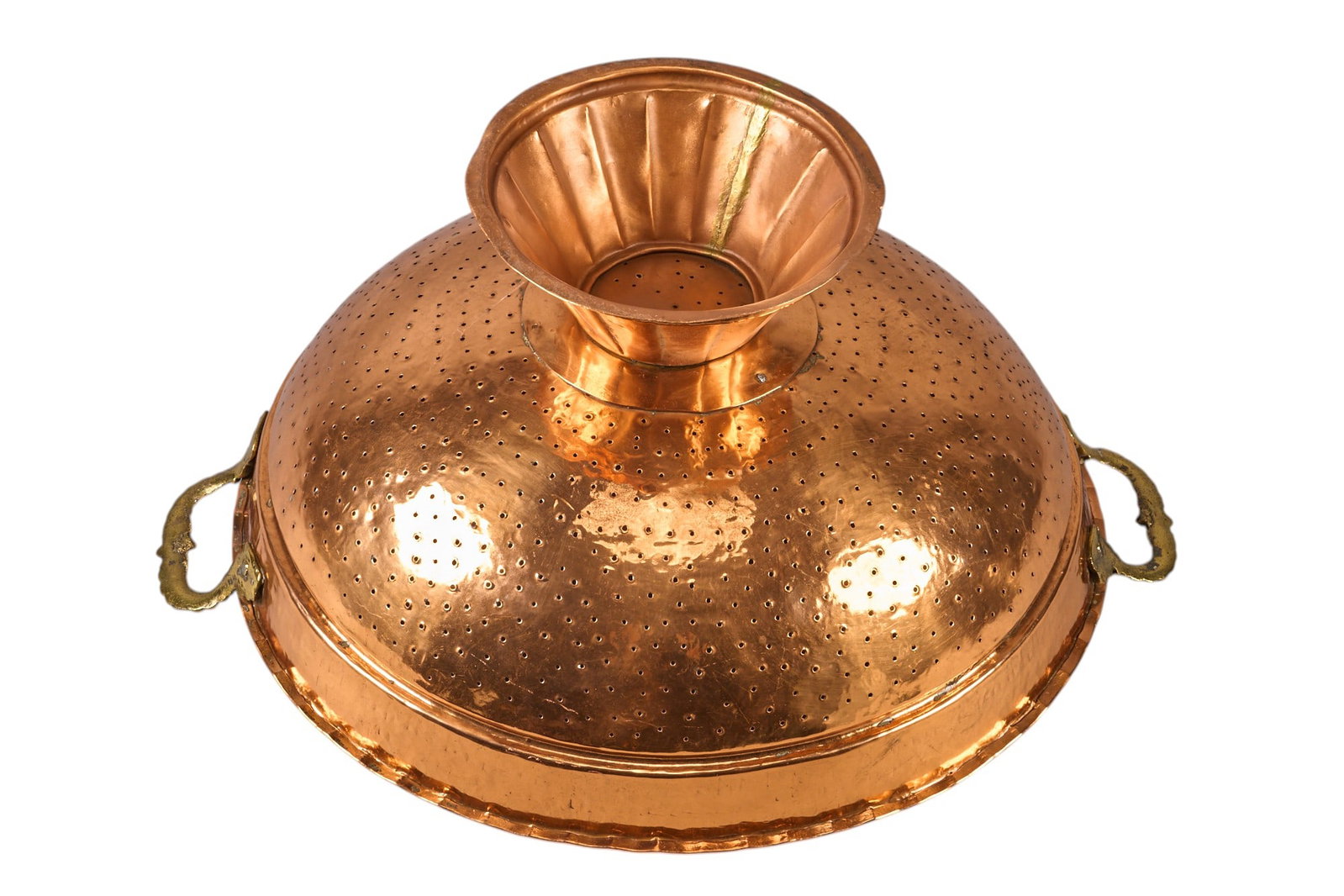 Large Copper Colander - 4