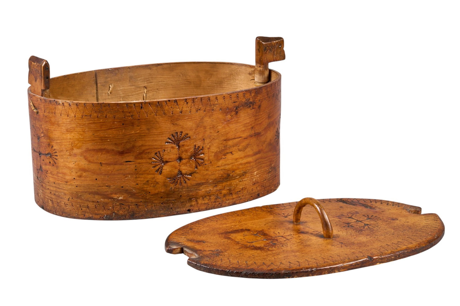 Norwegian Tine: Norwegian bentwood tine height 10 in. x width 15 in. x depth 8 in. Provenance: Property from a home in San Antonio, Texas