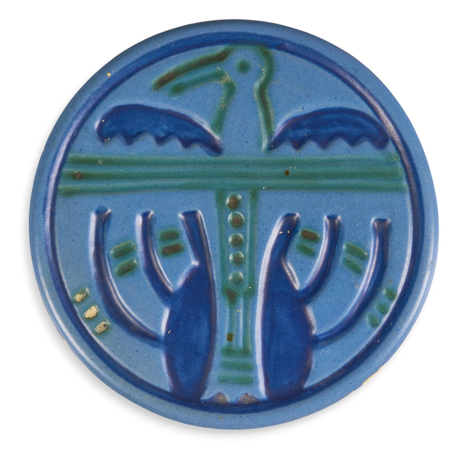 North Dakota School of Mines Tile: North Dakota School of Mines tile height 5.25 in. x width 5.25 in. x depth 0.5 in. Provenance: Property from a home in Tomball, Texas 
