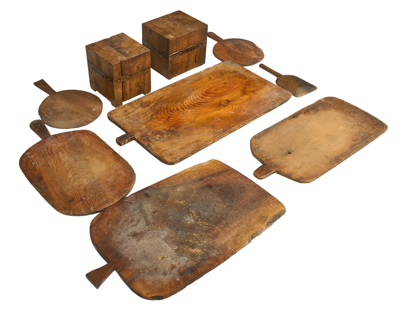 (9) Primitive Wooden Kitchenalia (1 of 3)