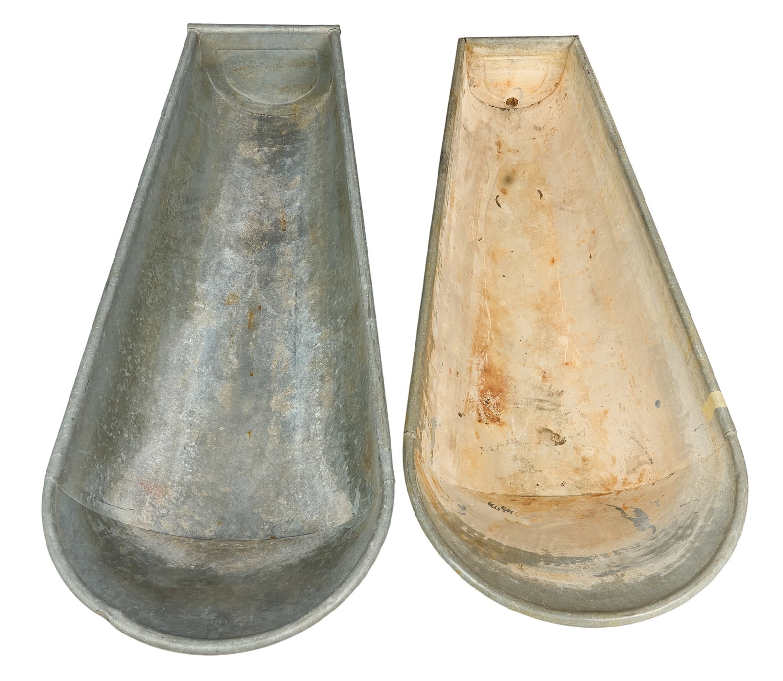(2) Galvanized Tubs - 3