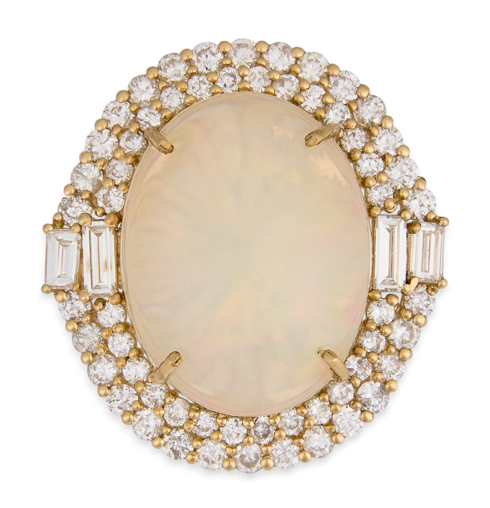 14K Opal & Diamond Halo Ring (1 of 5)