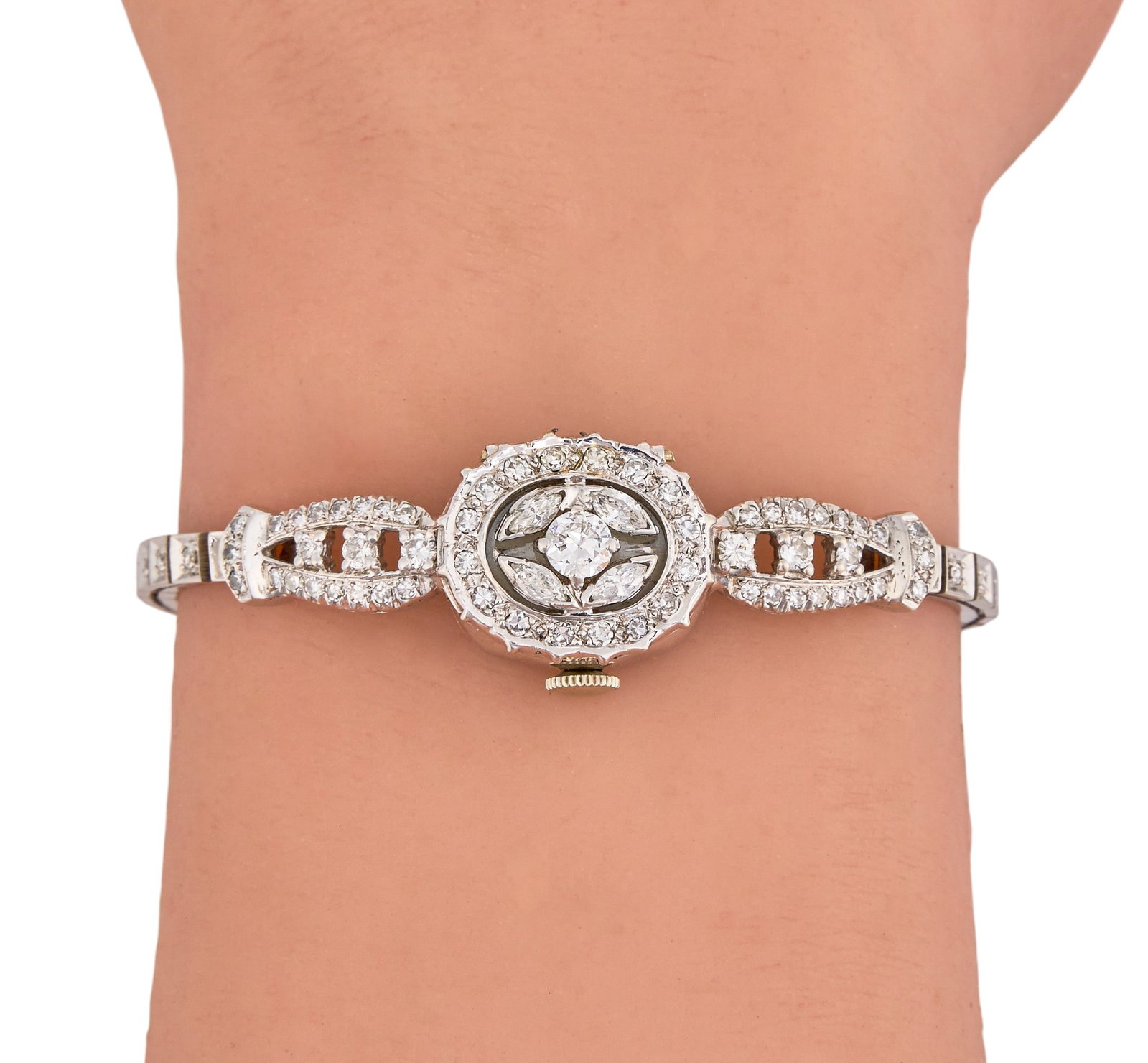 14K Diamond Watch Bracelet (1 of 8)