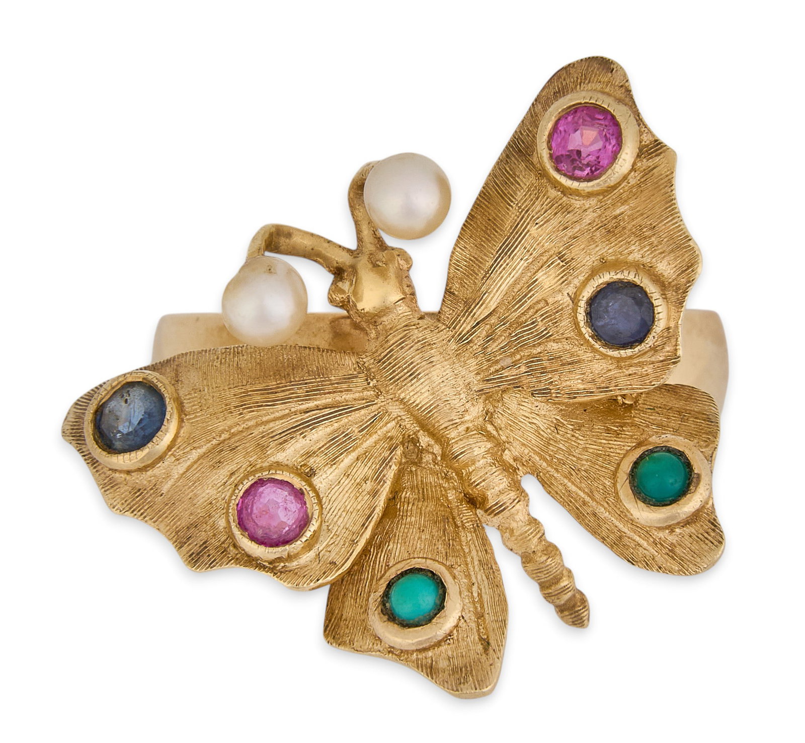 14K Multi-Stone Butterfly Ring (1 of 5)