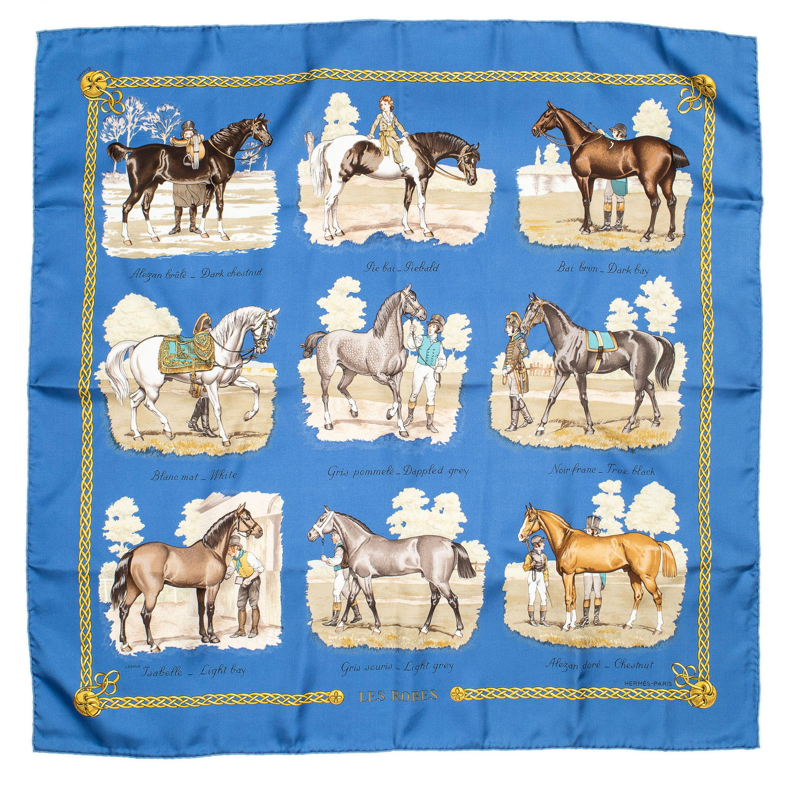 Hermès Les Robes Silk Scarf: Hermès "Les Robes" silk scarf, designed by Philippe Ledoux, includes original box Square: 35.5 in. Condition AA; perfect condition, has barely been used