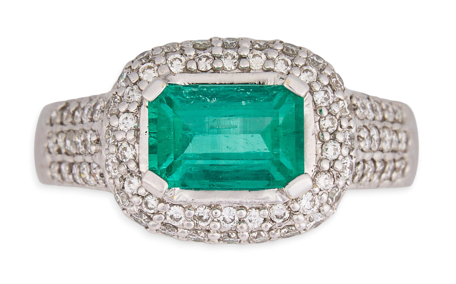 18K Diamond & Emerald Ring (1 of 5)