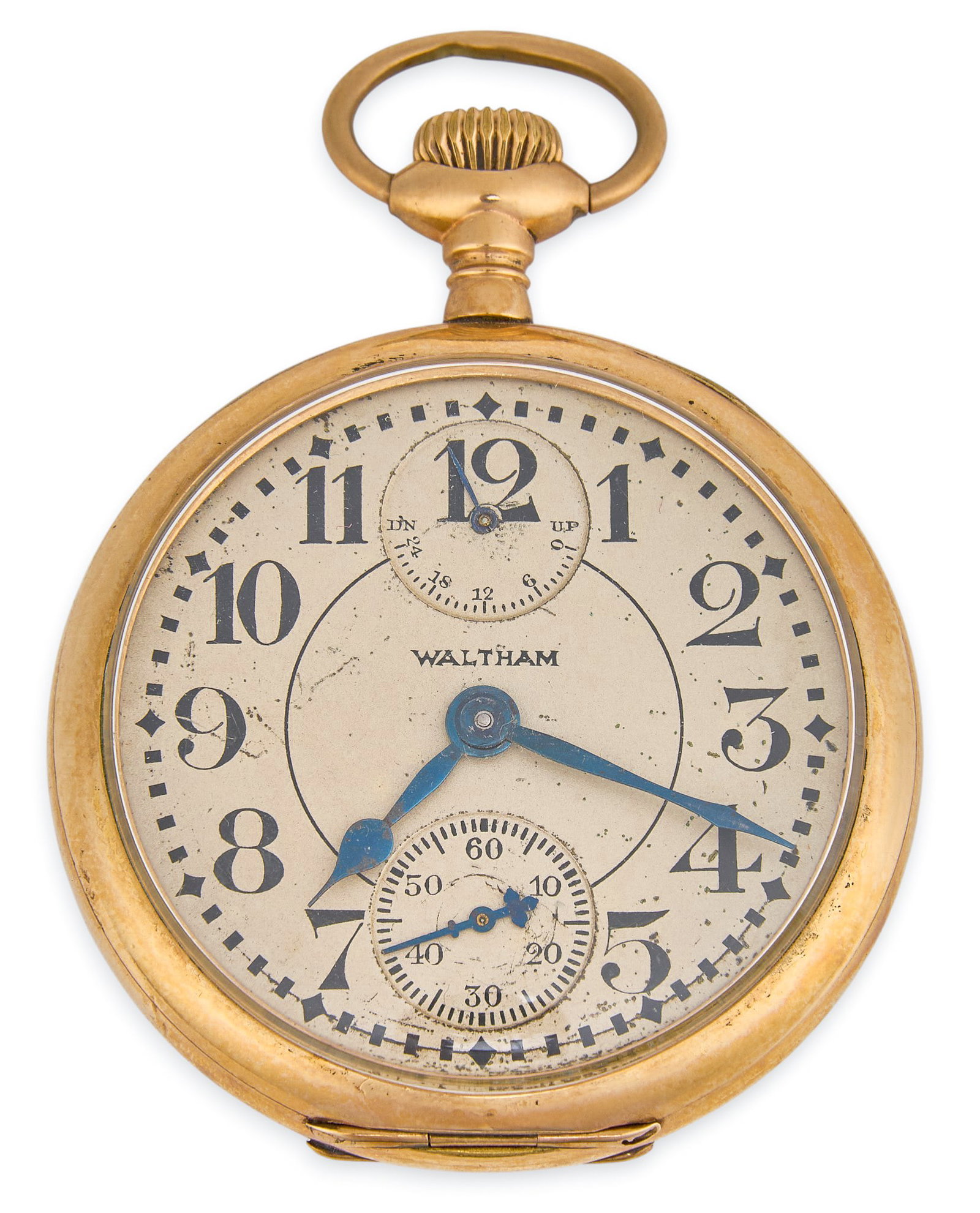 18K Waltham Open Face Pocket Watch (1 of 5)