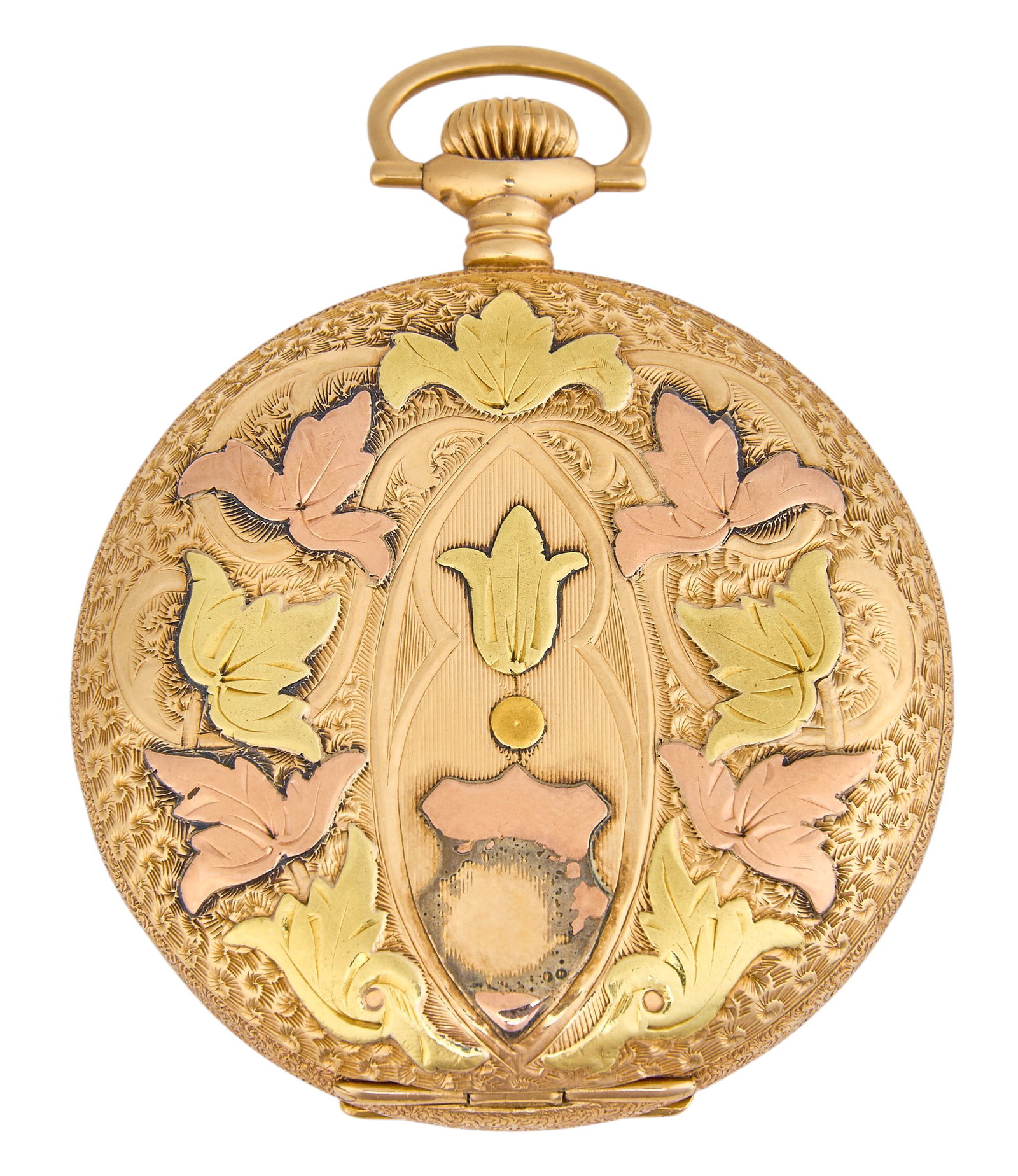 Illinois Watch Co. Rose Gold Pocket Watch (1 of 7)