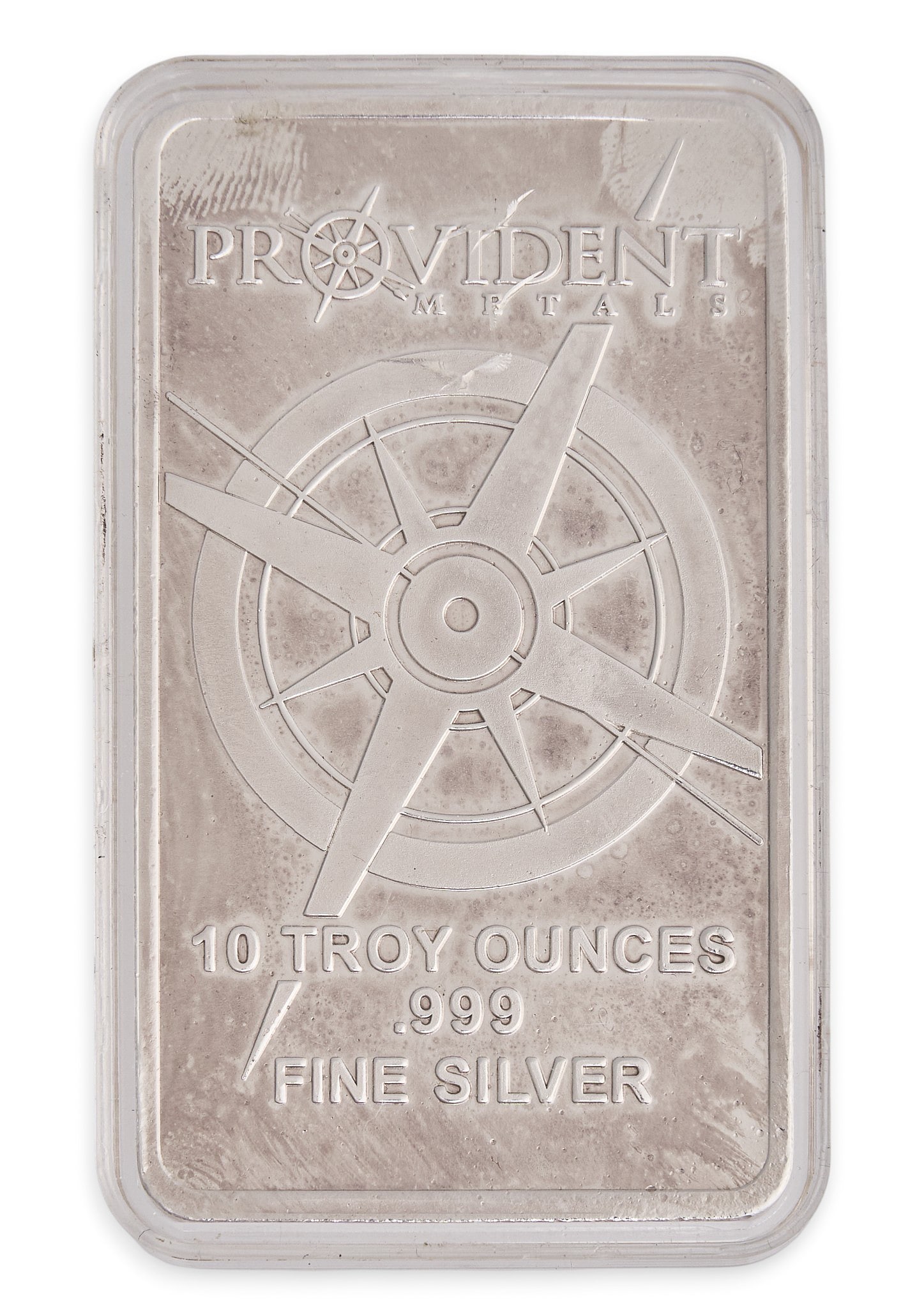 10 ozt . Fine Silver .999 Bar: 10 ozt. fine silver bar, .999 fine silver, with Year of the Horse 2014 design Provenance: Property from the collection of an industrial chemicals entrepreneur, from his Alamo Heights, Texas home