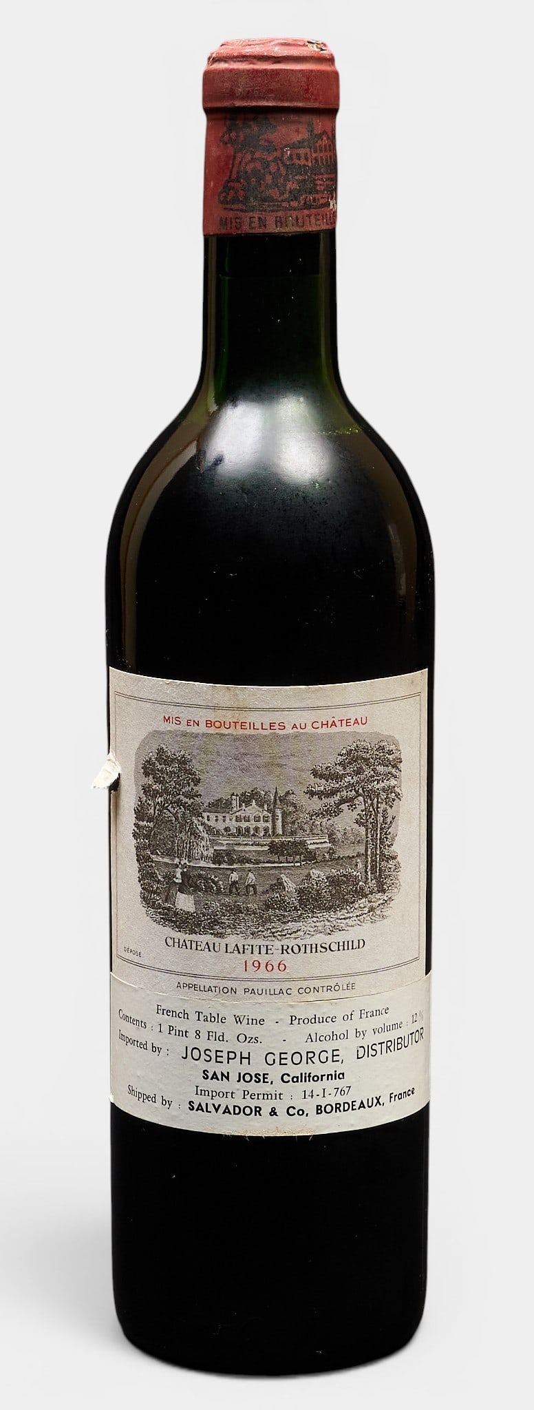 (1) 1966 Chateau Lafite Rothschild Pauillac (1 of 3)
