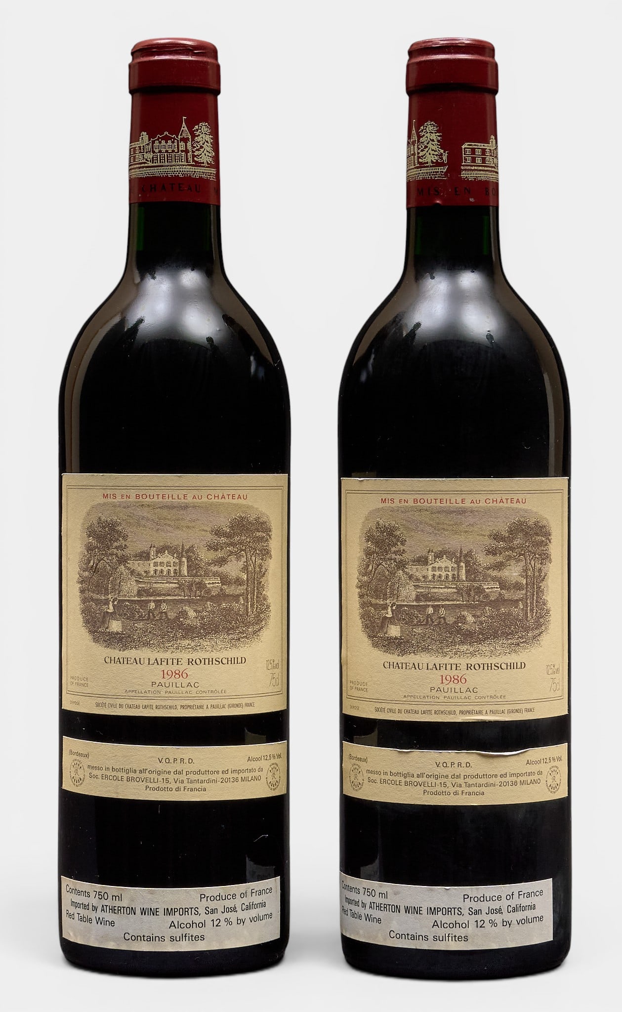 (2) 1986 Chateau Lafite Rothschild Pauillac (1 of 2)