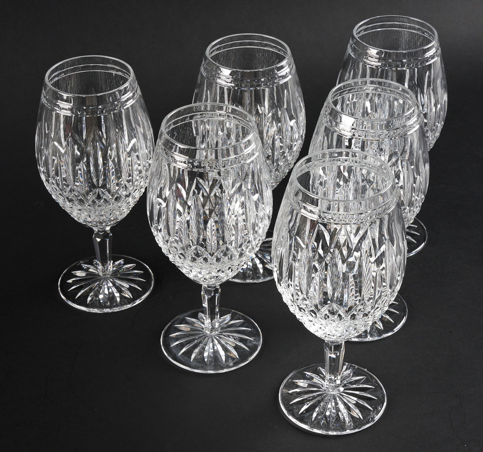 (6) Waterford Clarendon Iced Tea Goblets (1 of 6)