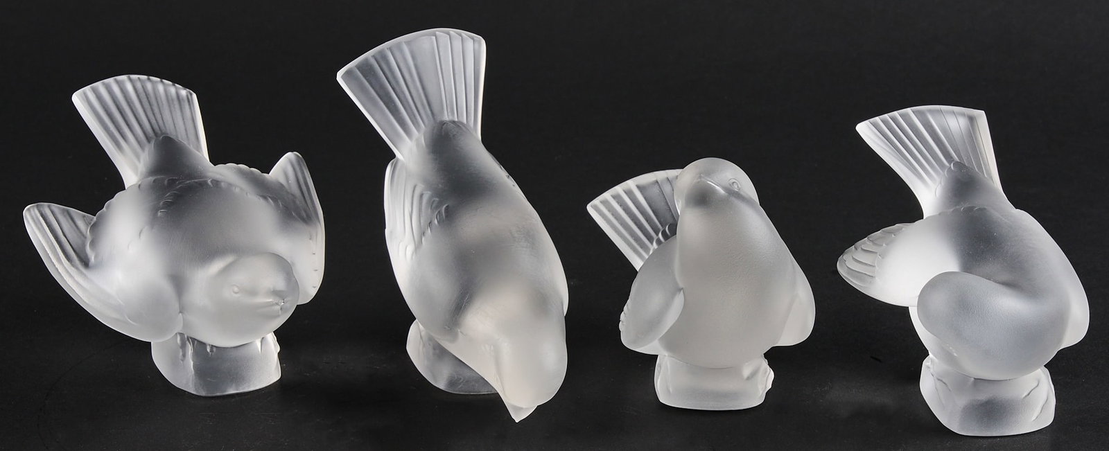 (4) Lalique Sparrows (1 of 8)