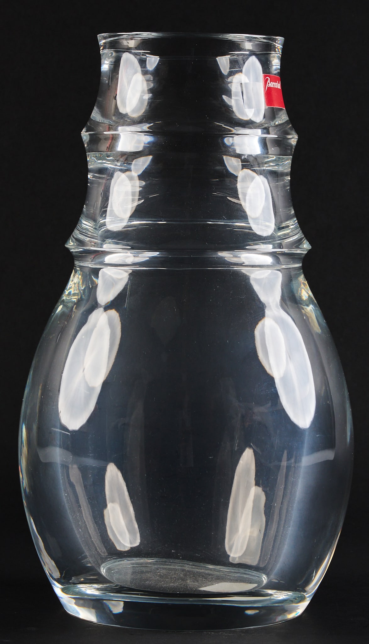 Baccarat & Neiman Marcus Crystal Vase: Baccarat Vicente Wolf Zone Vase, artist signed edition of 24/65 produced exclusively for Neiman Marcus, marked on bottom, with box and booklet height 12.5 in. x diameter 7 in. / vase Provenance: