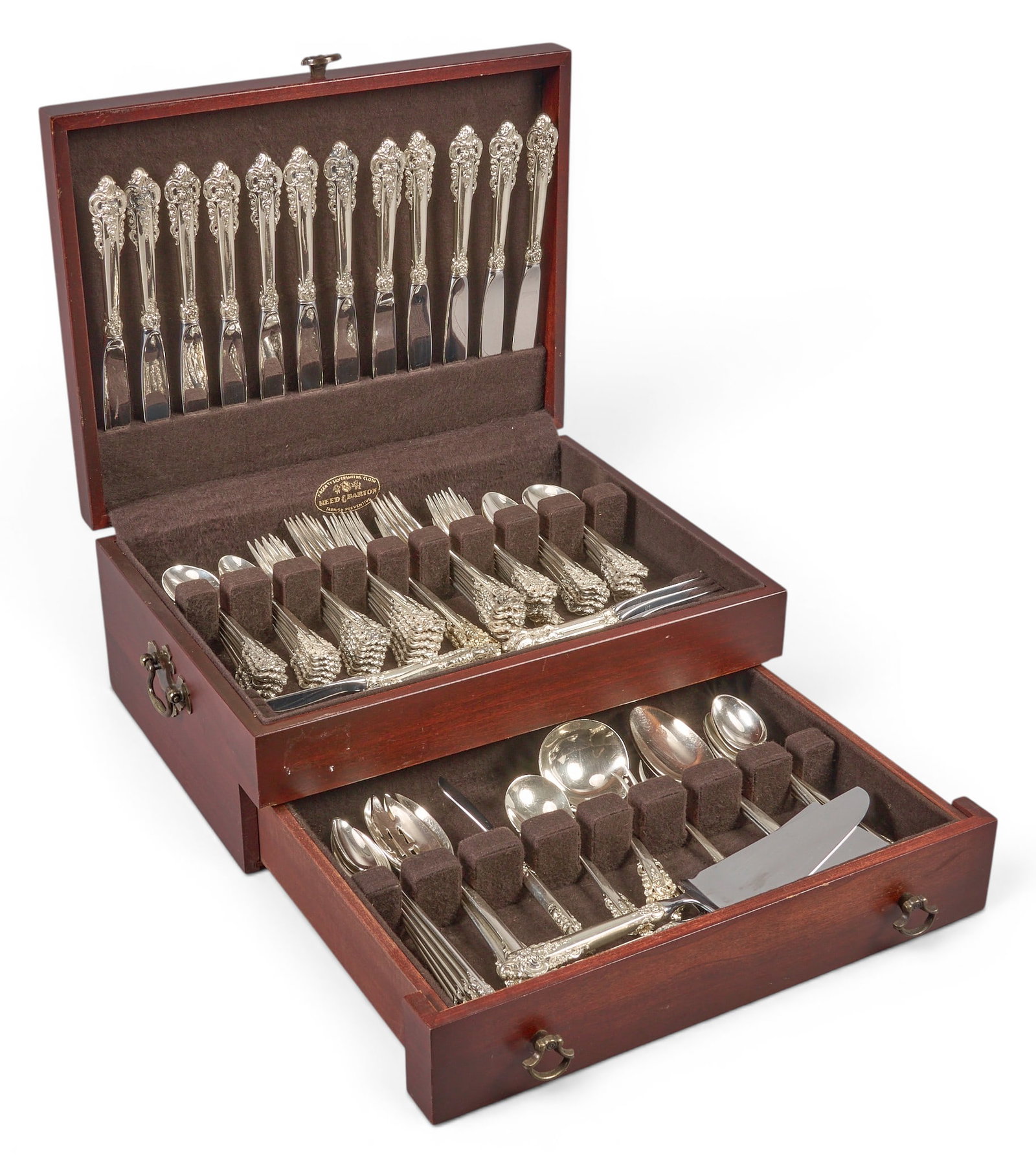 "Grande Baroque" by Wallace Sterling Silver 96 pc Flatware Set (1 of 3)