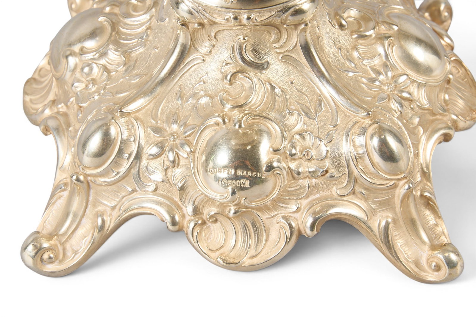 .800 Silver German Repousse Compote - 5