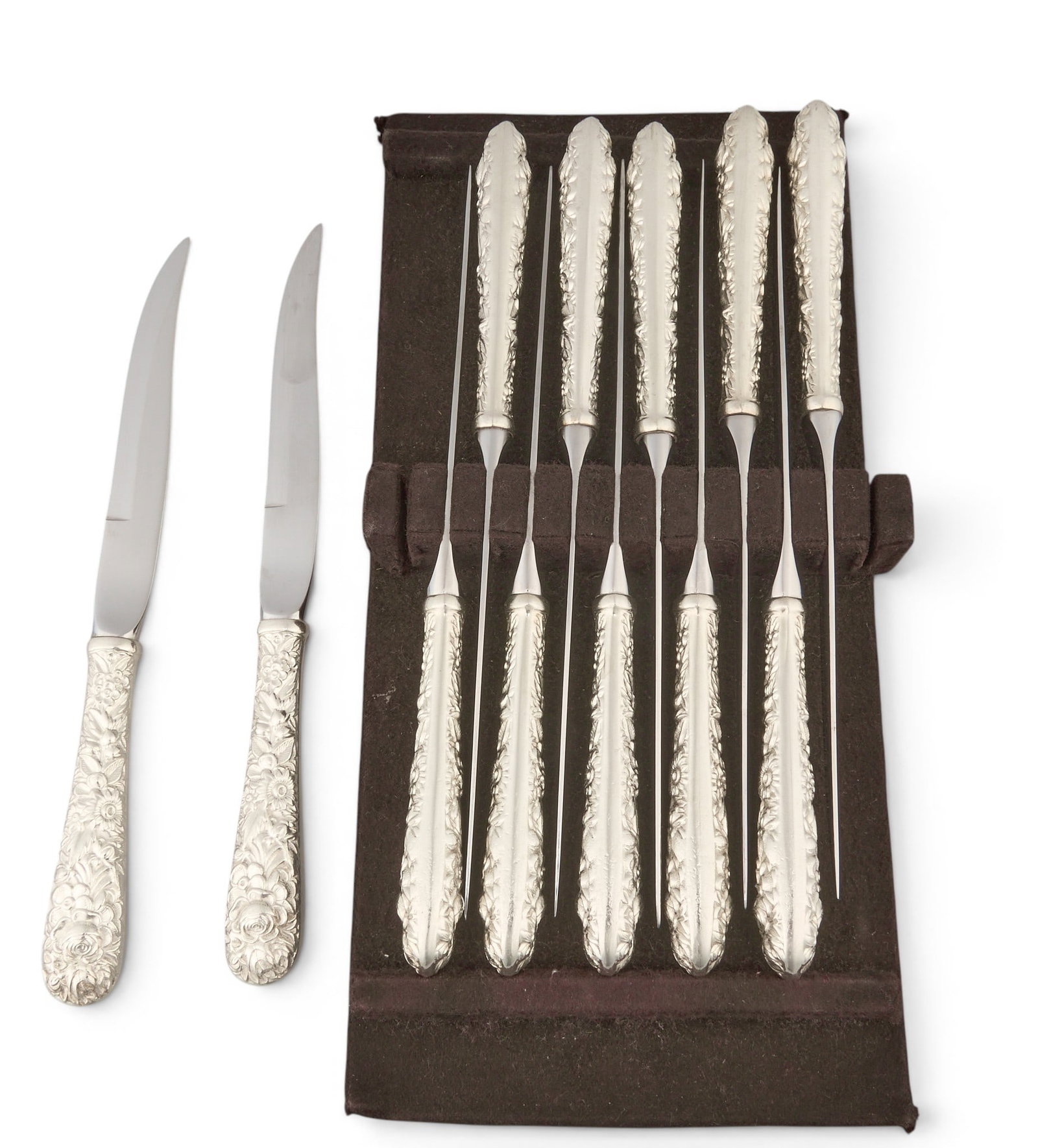 (12) Kirk Stieff Repousse Steak Knives (1 of 3)