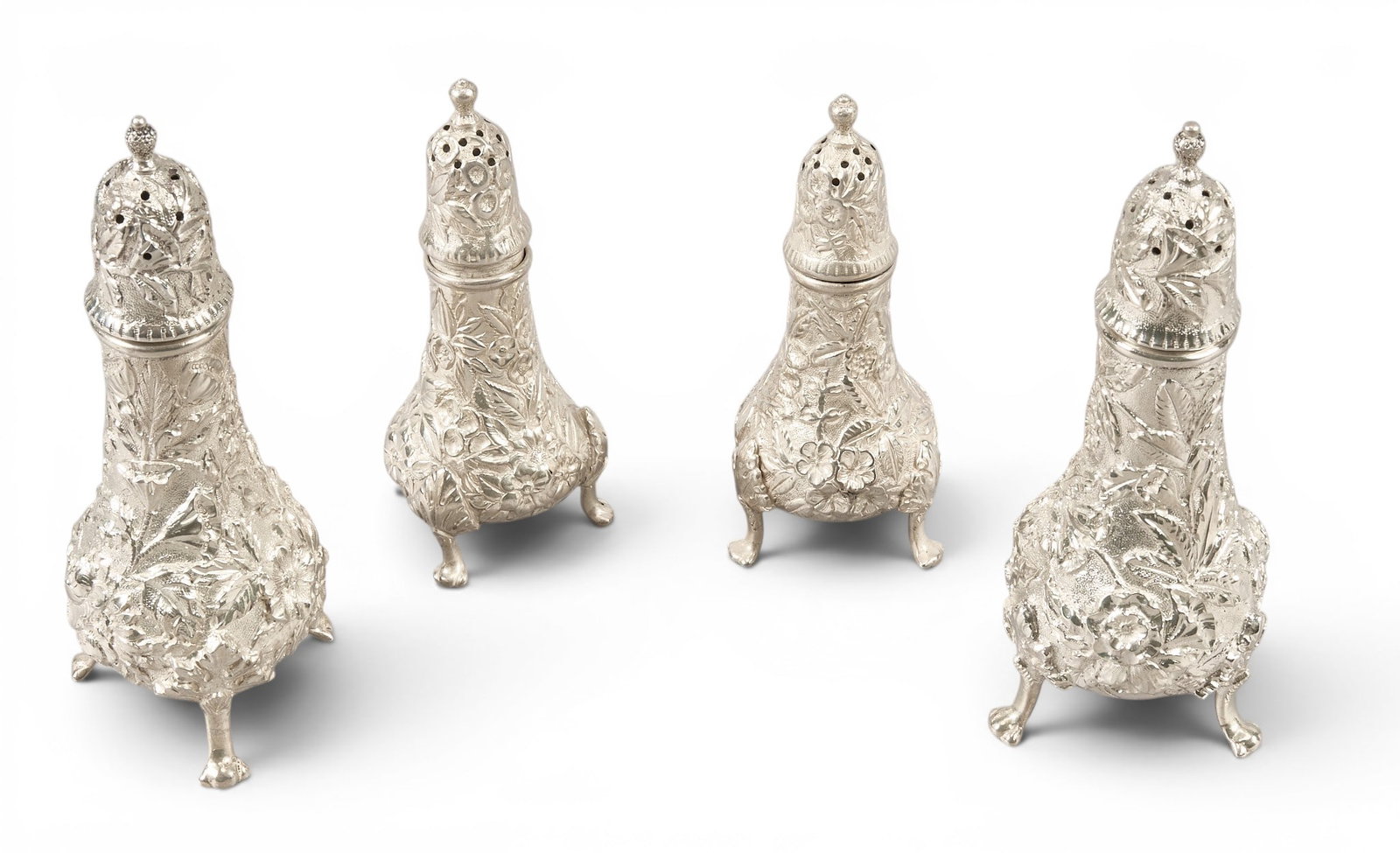 (2) Pairs of Sterling Silver Kirk & Son Salt and Pepper Shakers (1 of 6)